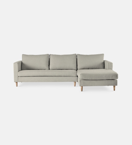 Sami Upholstered Slouch Right With Wooden Leg