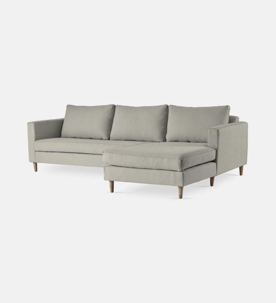 Sami Fully Upholstered Slouch Right Wooden Leg (55984)