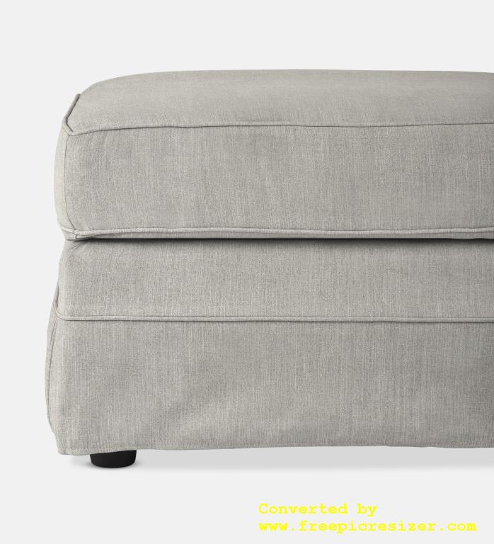 Santorini Slipcover Square Ottoman (63875)