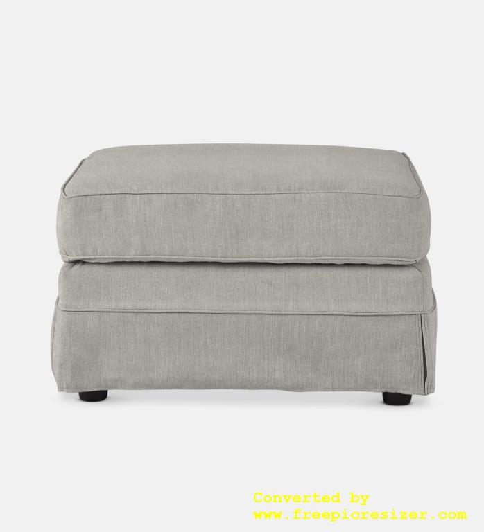 Santorini Slipcover Square Ottoman (63876)