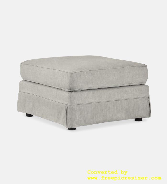 Santorini Slipcover Square Ottoman (63877)