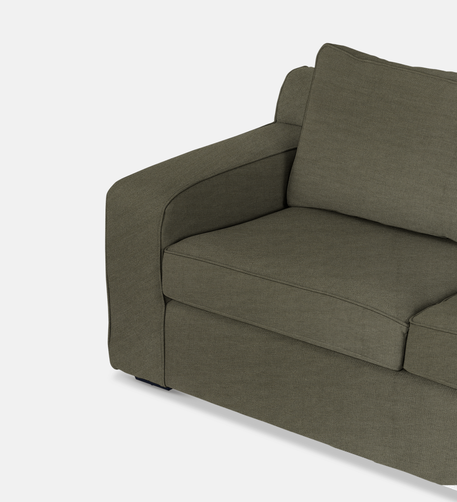 Lodge Fully Upholstered Slouch Right (23644)
