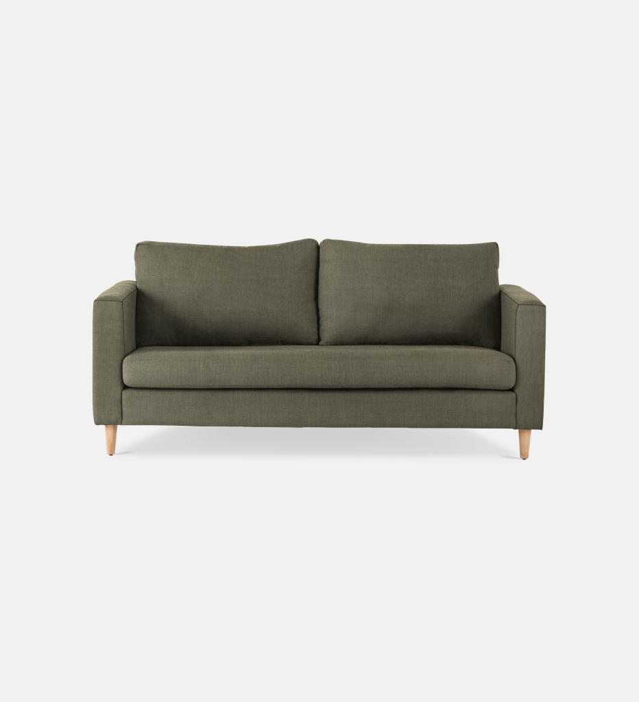 Sami Fully Upholstered 2 Seater Wooden Leg (31602)