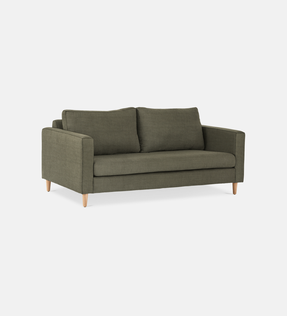 Sami Fully Upholstered 2 Seater Wooden Leg (31603)