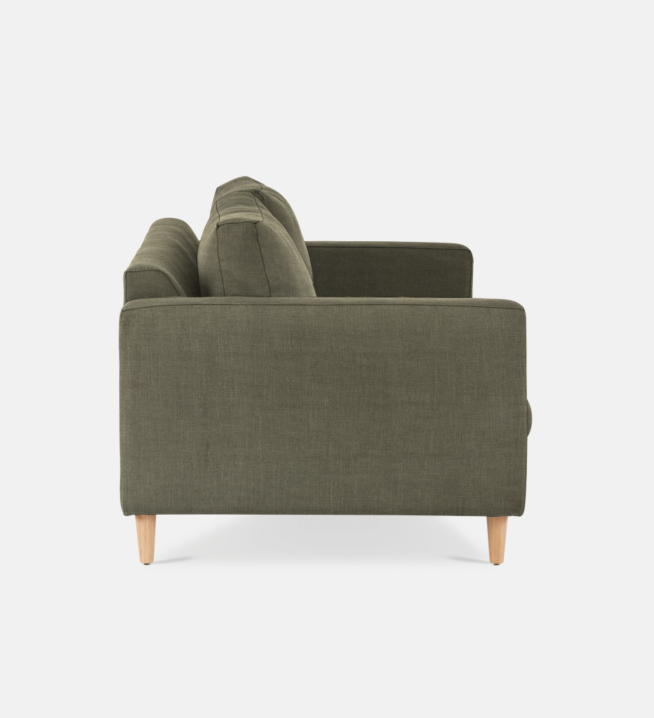 Sami Fully Upholstered 2 Seater Wooden Leg (31607)