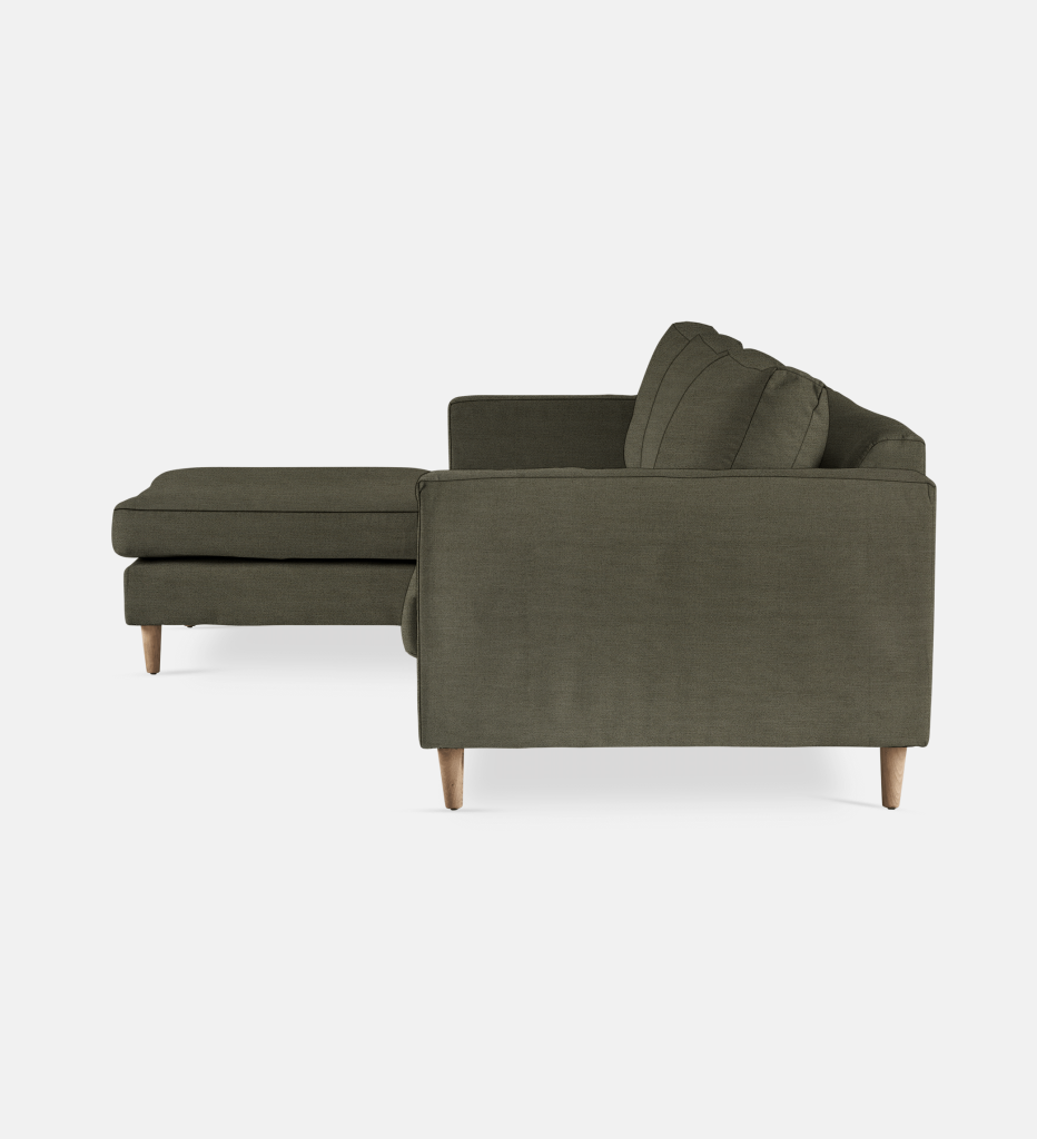 Sami Fully Upholstered Slouch Left Wooden Leg (9297)