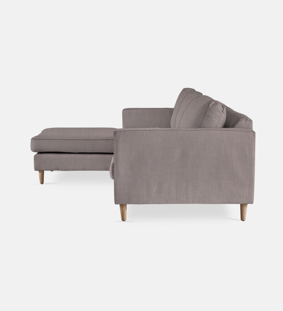 Sami Fully Upholstered Slouch Left Wooden Leg (9342)