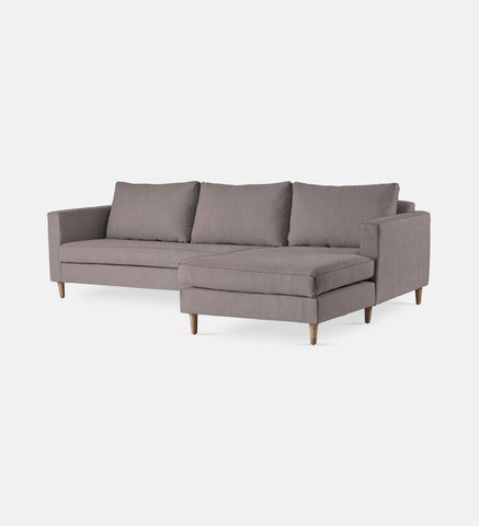 Sami Fully Upholstered Slouch Right Wooden Leg (32036)