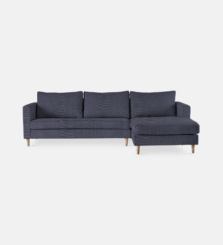Sami Upholstered Slouch Right With Wooden Leg