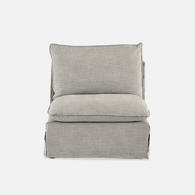 Indiana Slipcover Modular Couch - 1 Seater Piece