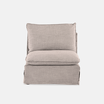 Indiana Slipcover Modular Couch - 1 Seater Piece