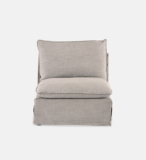 Indiana Slipcover Modular Couch - 1 seater piece (3882)