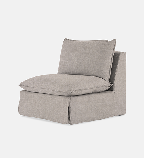 Indiana Slipcover Modular Couch - 1 seater piece (3870)