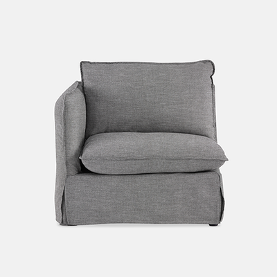 Indiana Slipcover Modular Couch - Left