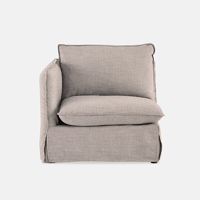 Indiana Slipcover Modular Couch - Left