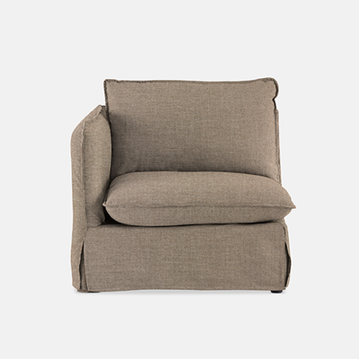Indiana Slipcover Modular Couch - Left