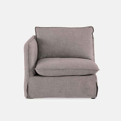 Indiana Slipcover Modular Couch - Left