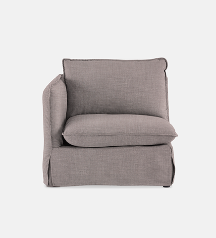 Indiana Slipcover Modular Couch - Left