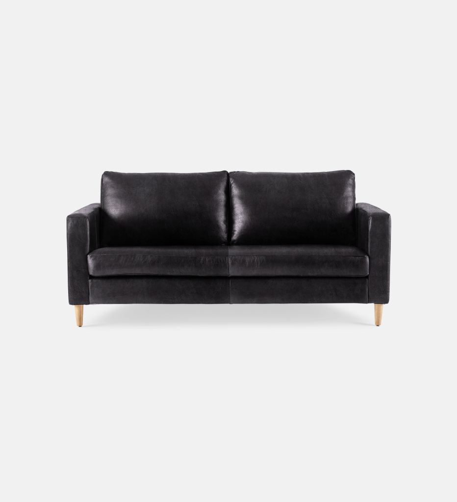 Sami Leather 2 Seater Wooden Leg (11668)