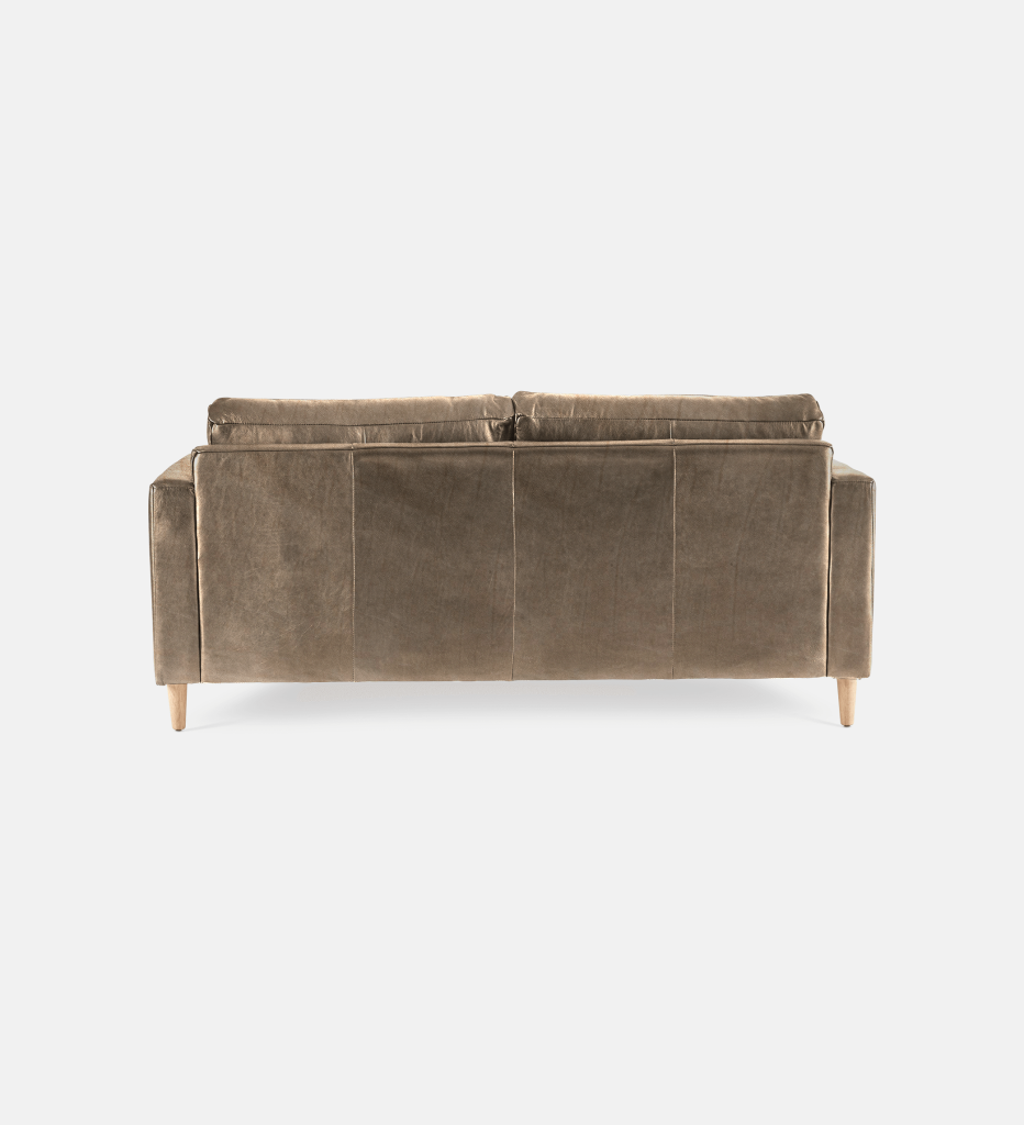 Sami Leather 2 Seater Wooden Leg (11678)