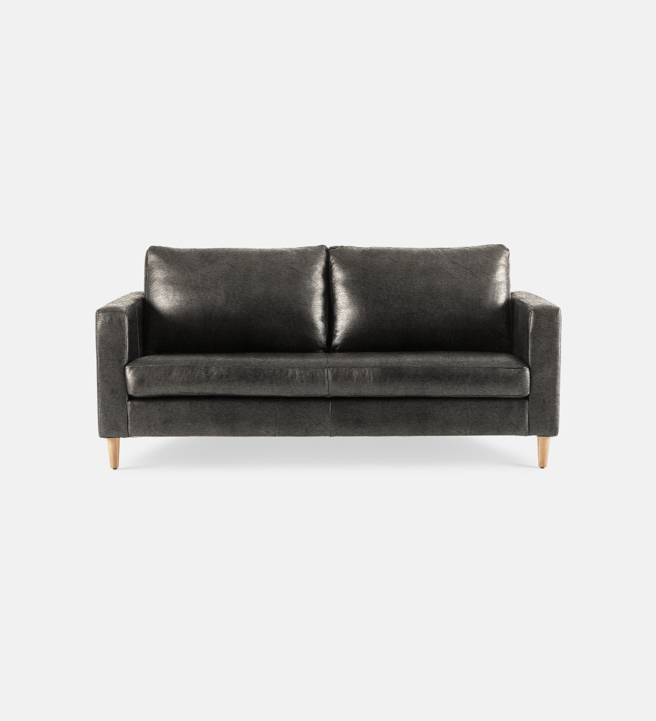 Sami Leather 2 Seater Wooden Leg (11685)