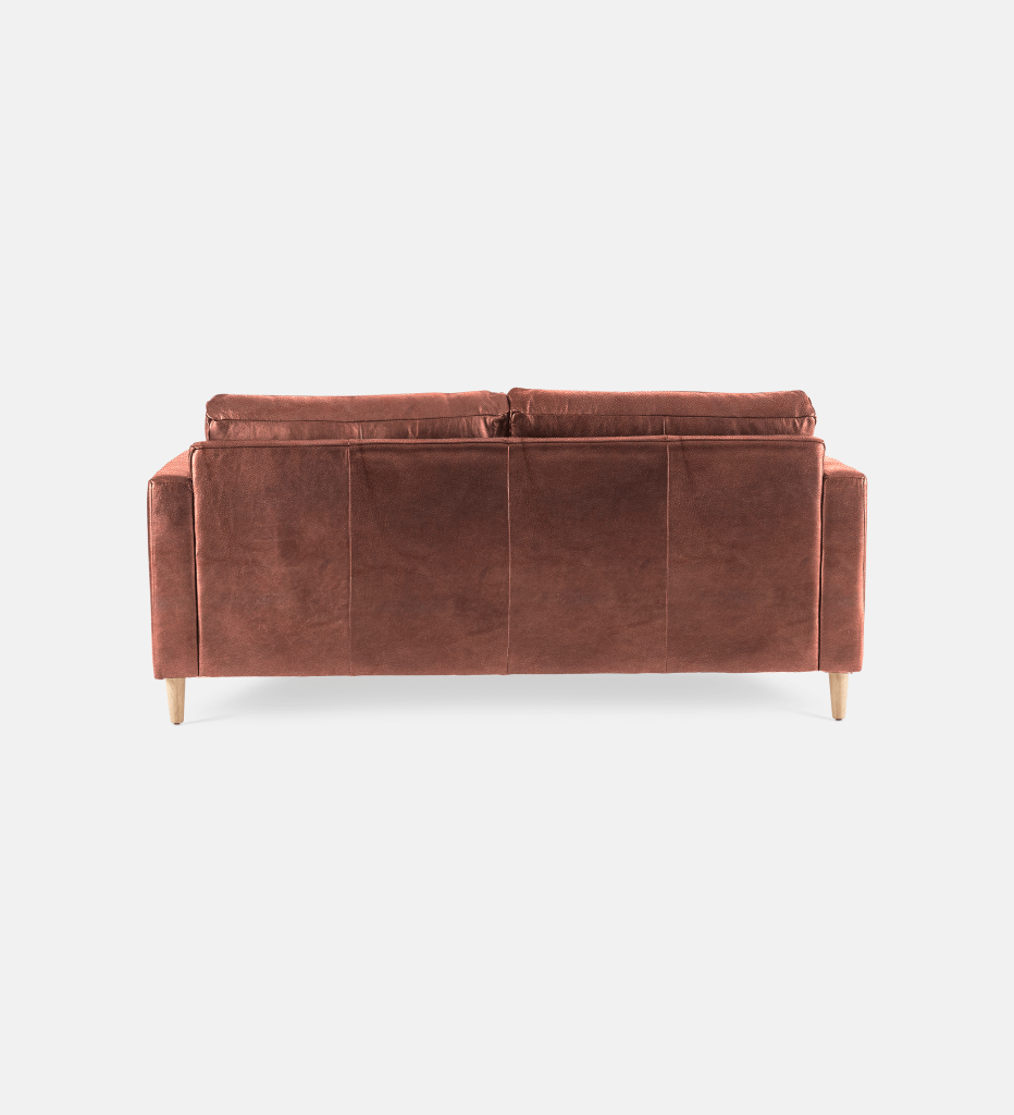 Sami Leather 2 Seater Wooden Leg (11700)