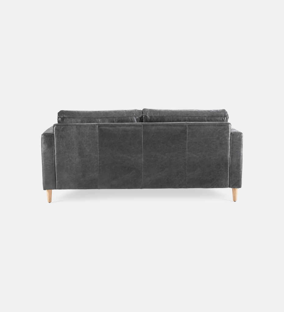 Sami Leather 2 Seater Wooden Leg (11708)