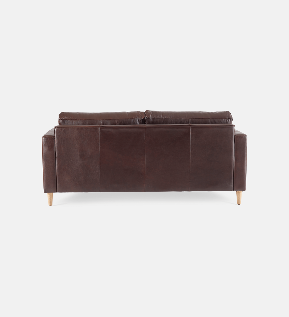 Sami Leather 2 Seater Wooden Leg (11729)