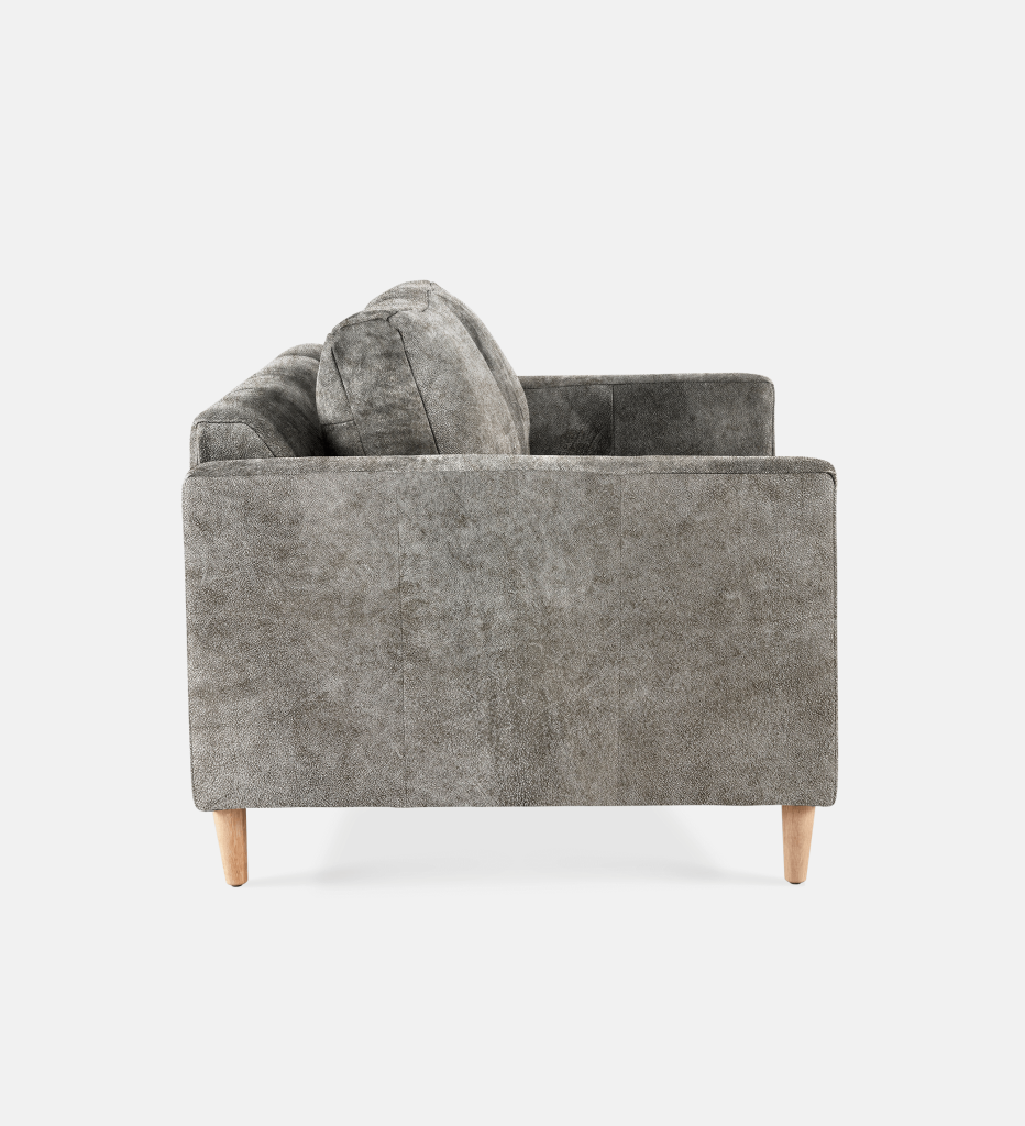 Sami Leather 3 Seater Wooden Leg (11749)