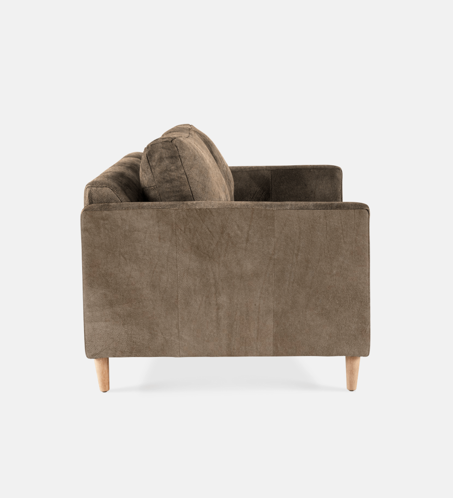 Sami Leather 3 Seater Wooden Leg (11797)