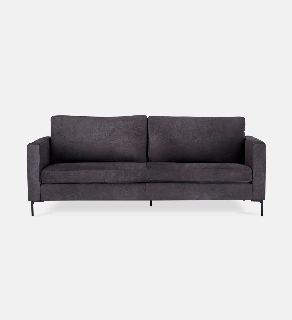 Sami Leather 2 Seater Metal Leg (75753)