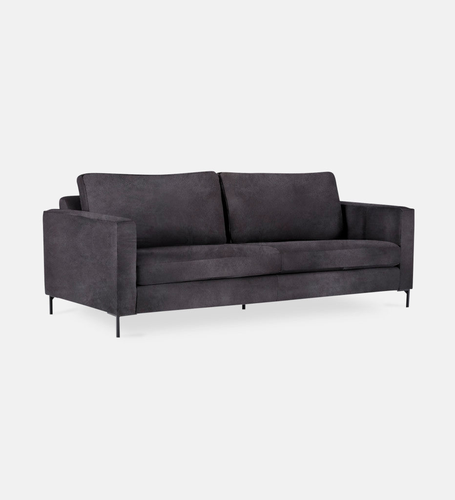 Sami Leather 2 Seater Metal Leg (75754)