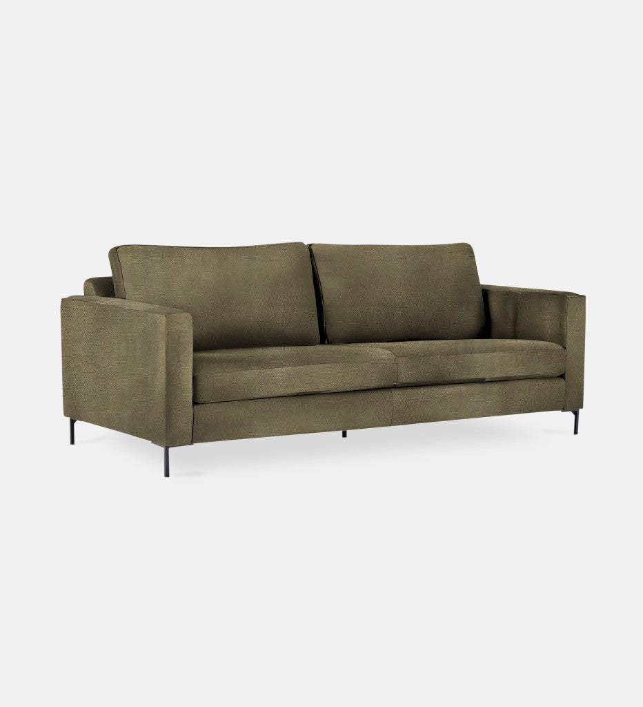 Sami Leather 2 Seater Metal Leg (75760)