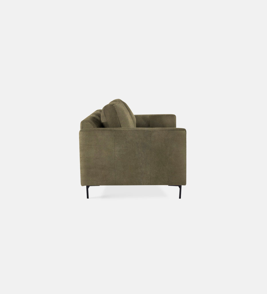Sami Leather 2 Seater Metal Leg (75836)