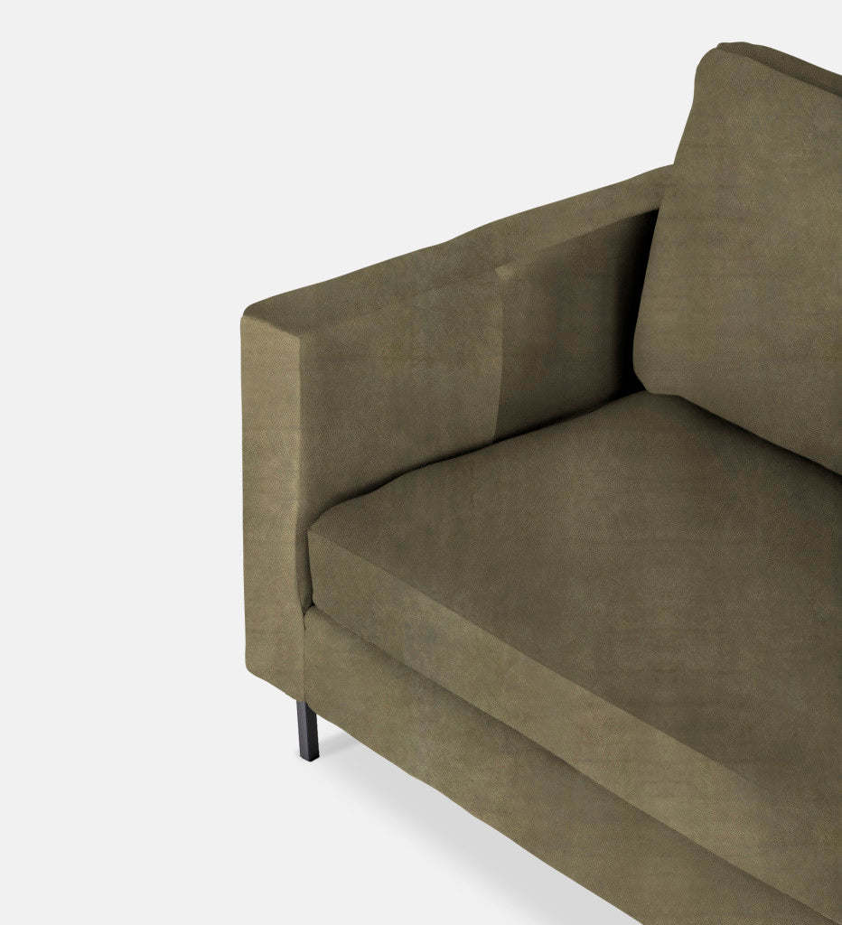 Sami Leather 2 Seater Metal Leg (75763)