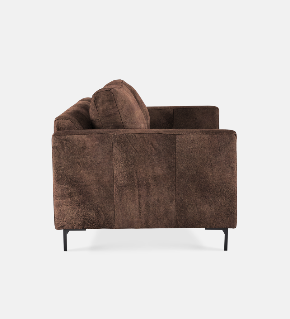 Sami Leather 3 Seater Metal Leg (52029)