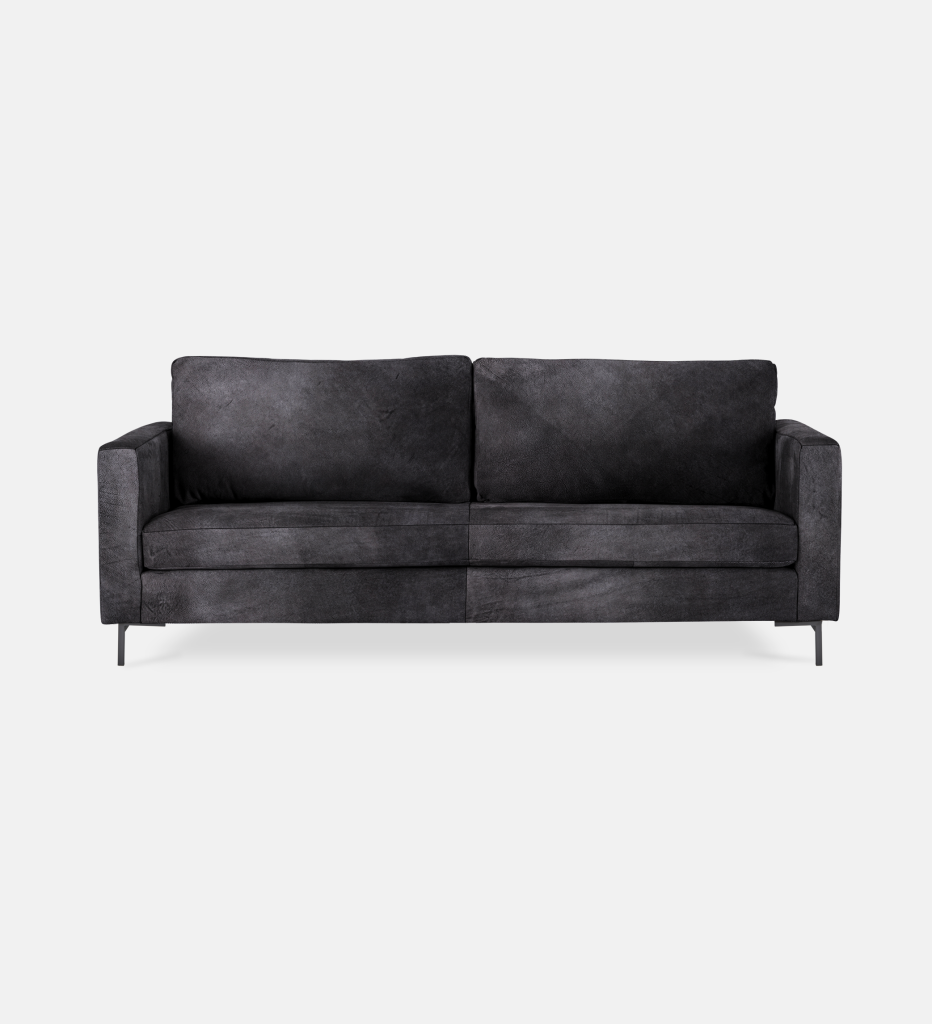 Sami Leather 3 Seater Metal Leg (52036)