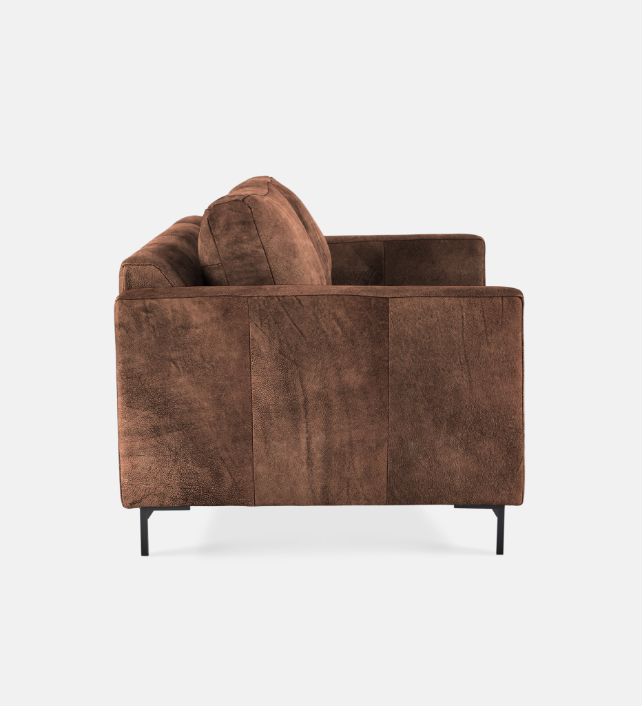 Sami Leather 3 Seater Metal Leg (52077)