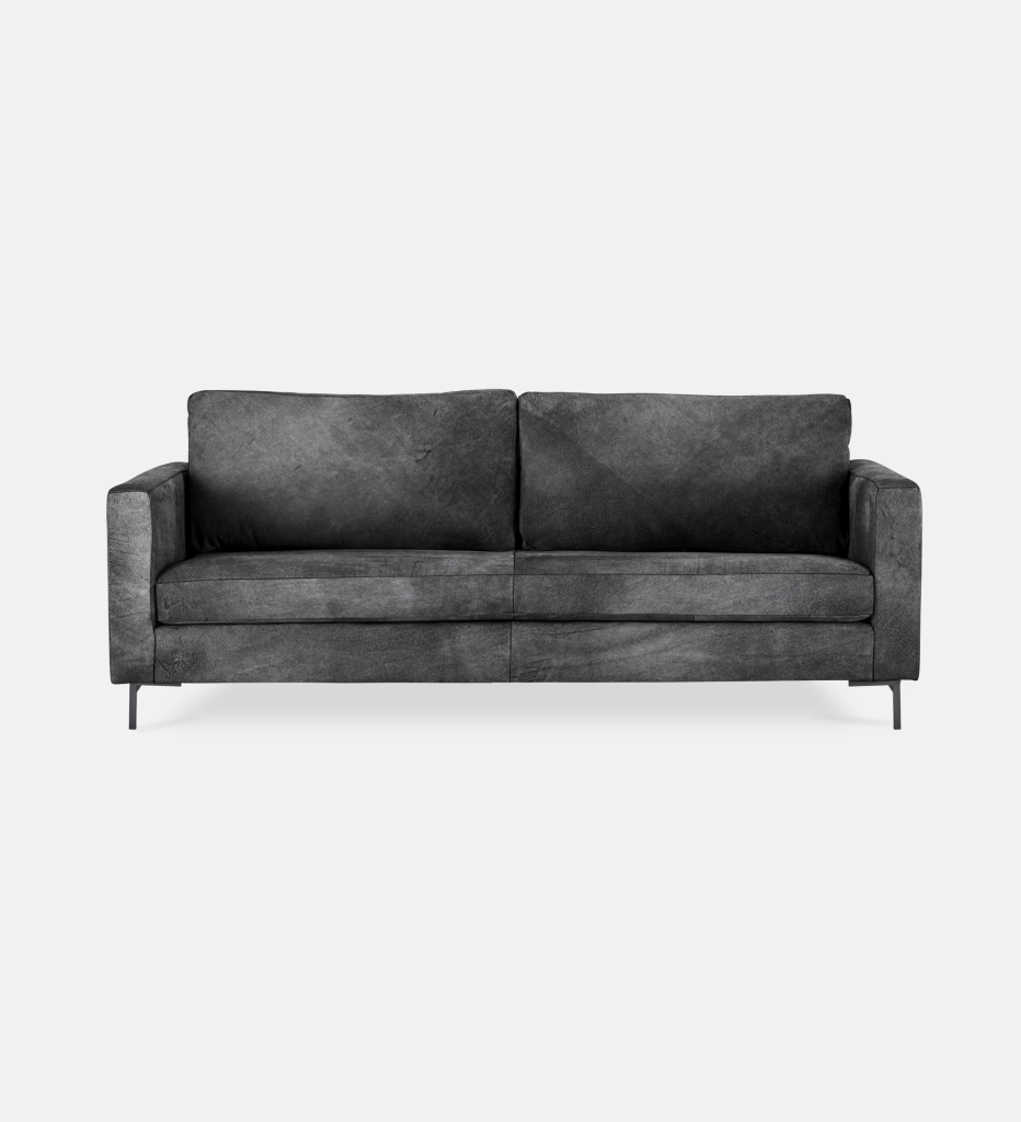 Sami Leather 3 Seater Metal Leg (52078)