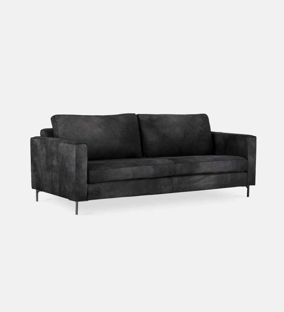 Sami Leather 3 Seater Metal Leg (52115)