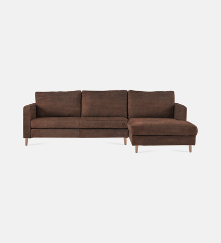 Sami Upholstered Slouch Right With Wooden Leg