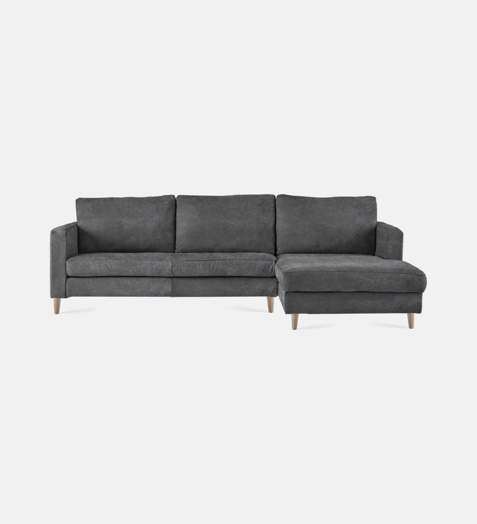 Sami Upholstered Slouch Right With Wooden Leg