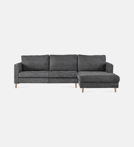 Sami Upholstered Slouch Right With Wooden Leg