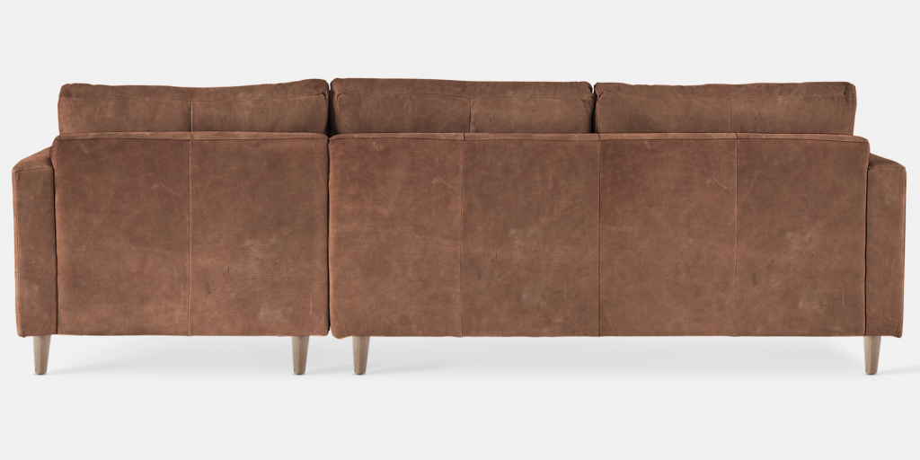 Sami Upholstered RIGHT Slouch with wooden leg (19421)