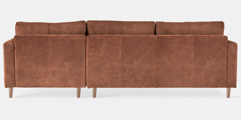 Sami Upholstered RIGHT Slouch with wooden leg (19421)