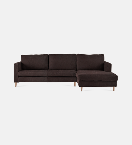 Sami Upholstered Slouch Right With Wooden Leg