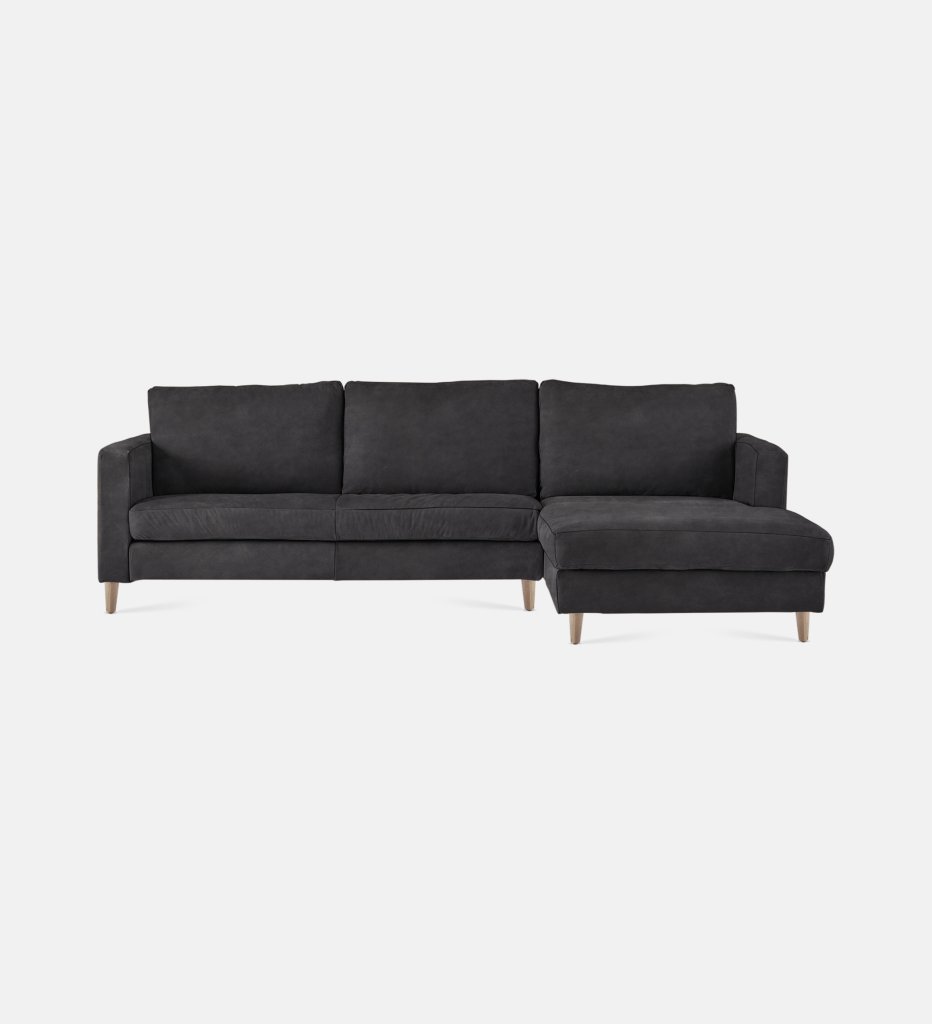 Sami Upholstered Slouch Right With Wooden Leg