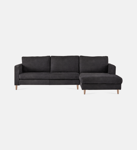 Sami Upholstered Slouch Right With Wooden Leg
