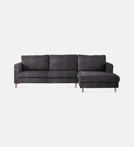 Sami Upholstered Slouch Right With Wooden Leg