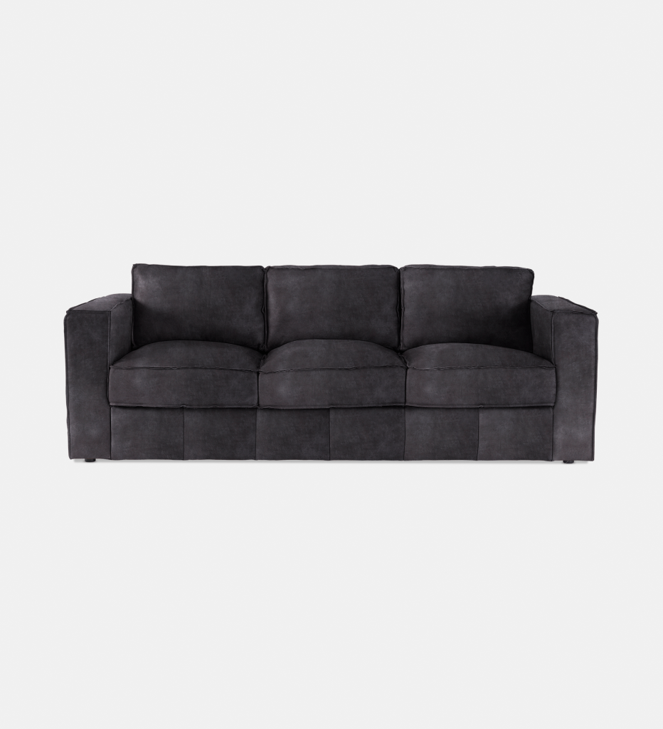 Rosco Leather 3 Seater (25097)